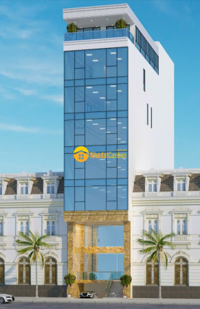 Bán tòa văn phòng 9 tầng mặt phố kim giang dt 160m2, mt 7m nở hậu, giá 75 tỷ