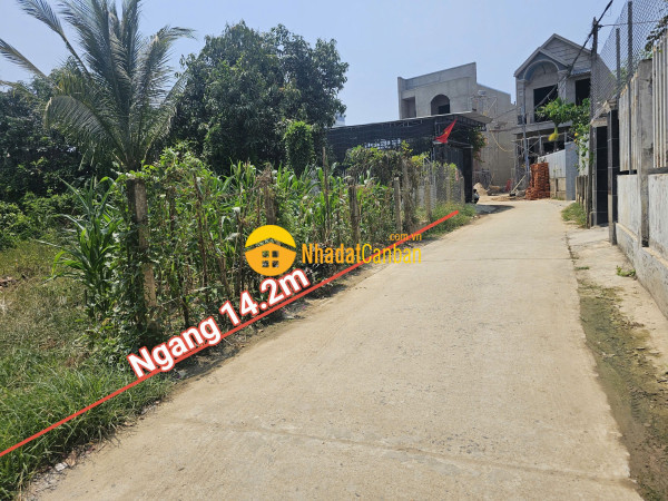 Bán đất diên phú thôn 2 đường thông ra hương lộ 45 ngang 14m tách được 2 lô